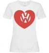 Women's T-shirt Love W White фото