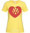 Women's T-shirt Love W cornsilk фото