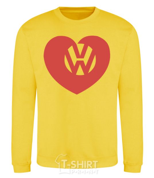 Sweatshirt Love W yellow фото