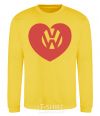 Sweatshirt Love W yellow фото