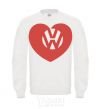 Sweatshirt Love W White фото