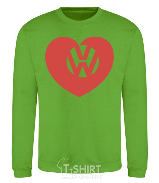 Sweatshirt Love W orchid-green фото