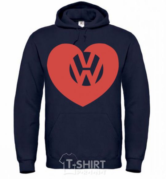 Men`s hoodie Love W navy-blue фото