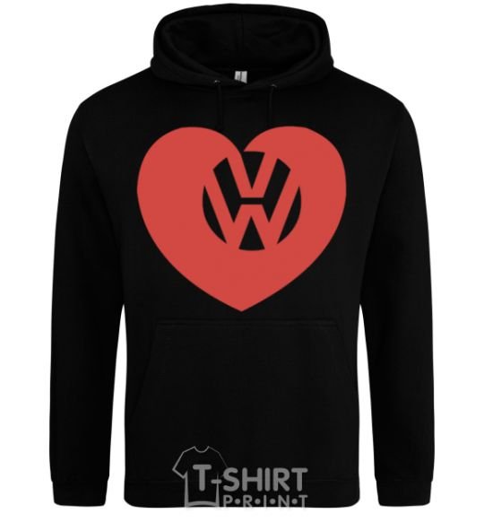 Men`s hoodie Love W black фото