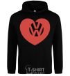 Men`s hoodie Love W black фото