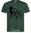 Men's T-Shirt Girls love Volkswagen bottle-green фото