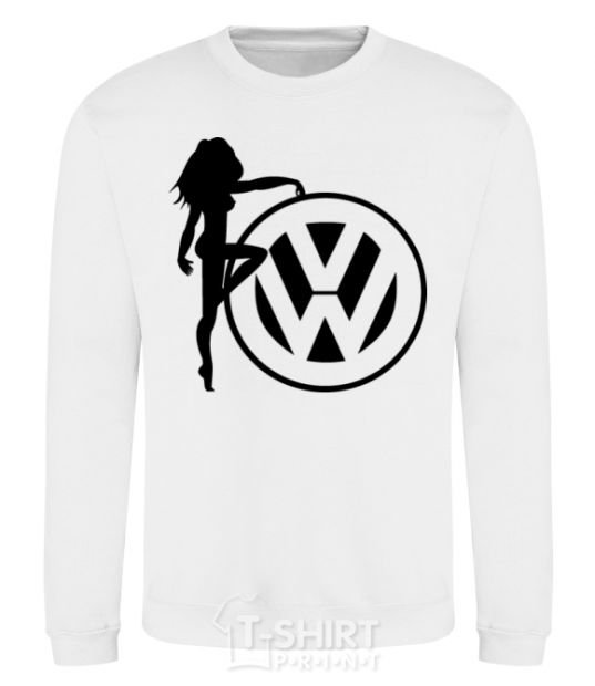 Sweatshirt Girls love Volkswagen White фото