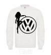 Sweatshirt Girls love Volkswagen White фото