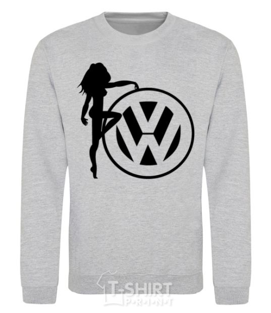 Sweatshirt Girls love Volkswagen sport-grey фото