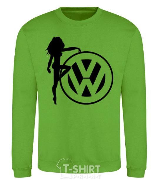 Sweatshirt Girls love Volkswagen orchid-green фото