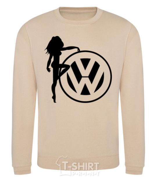 Sweatshirt Girls love Volkswagen sand фото