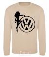 Sweatshirt Girls love Volkswagen sand фото