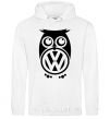 Men`s hoodie Volkswagen Owl White фото