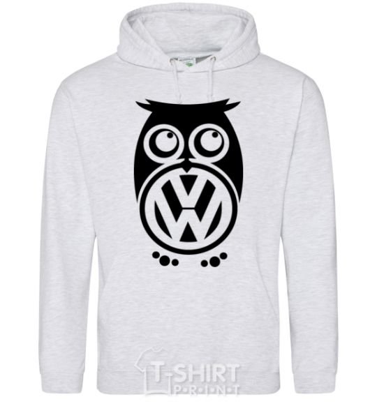 Men`s hoodie Volkswagen Owl sport-grey фото