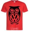 Men's T-Shirt Volkswagen Owl red фото