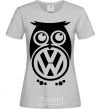 Women's T-shirt Volkswagen Owl grey фото