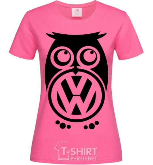 Women's T-shirt Volkswagen Owl heliconia фото