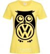 Women's T-shirt Volkswagen Owl cornsilk фото