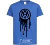 Детская футболка Volkswagen клякса Ярко-синий фото