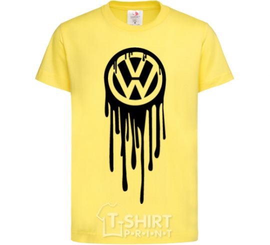 Детская футболка Volkswagen клякса Лимонный фото