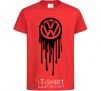 Kids T-shirt Volkswagen blotch red фото
