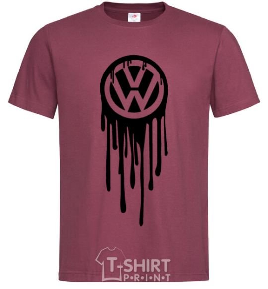 Men's T-Shirt Volkswagen blotch burgundy фото