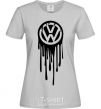 Женская футболка Volkswagen клякса Серый фото