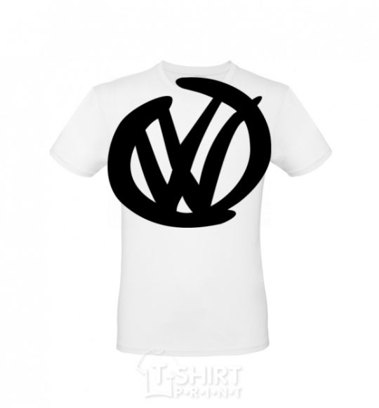 Men's T-Shirt Volkswagen felt-tip pen White фото