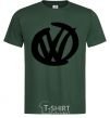 Men's T-Shirt Volkswagen felt-tip pen bottle-green фото