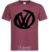 Мужская футболка Volkswagen фломастером Бордовый фото