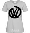 Women's T-shirt Volkswagen felt-tip pen grey фото