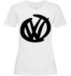 Women's T-shirt Volkswagen felt-tip pen White фото