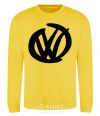 Sweatshirt Volkswagen felt-tip pen yellow фото