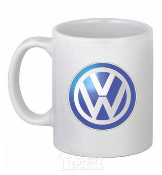 Ceramic mug Volkswagen color logo White фото