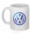 Чашка керамическая Volkswagen цветной лого Белый фото