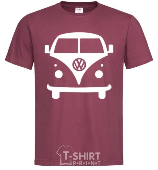 Мужская футболка Volkswagen car Бордовый фото