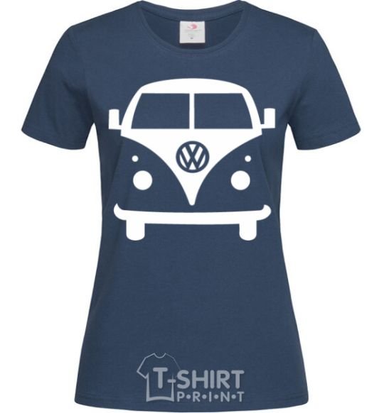 Женская футболка Volkswagen car Темно-синий фото