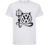 Kids T-shirt Volkswagen devil White фото