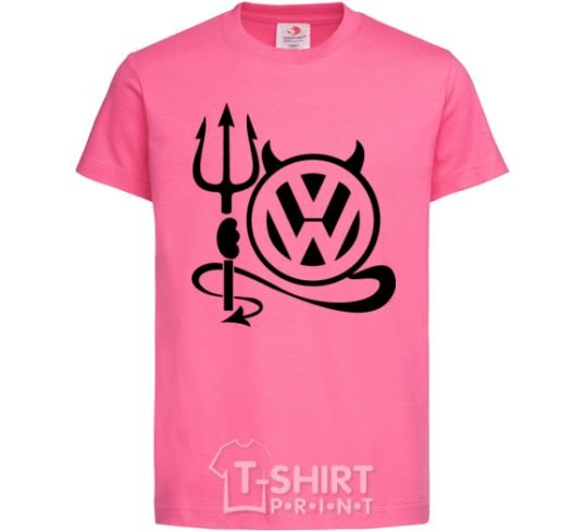 Kids T-shirt Volkswagen devil heliconia фото