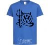 Детская футболка Volkswagen devil Ярко-синий фото