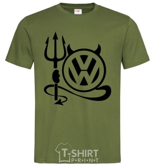 Men's T-Shirt Volkswagen devil millennial-khaki фото