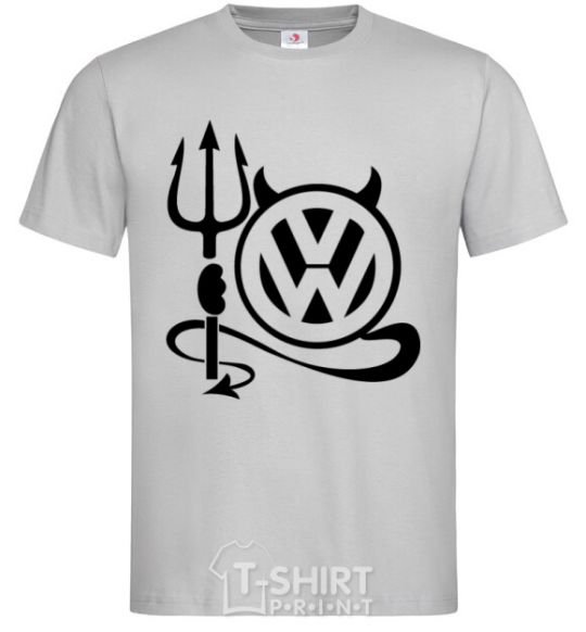 Men's T-Shirt Volkswagen devil grey фото