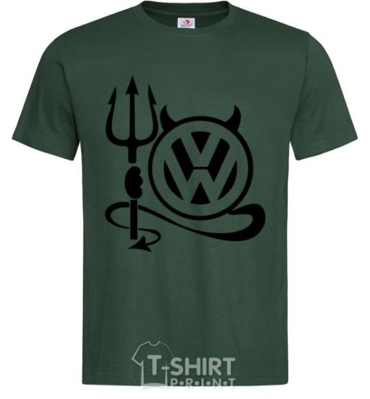 Men's T-Shirt Volkswagen devil bottle-green фото