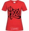 Women's T-shirt Volkswagen devil red фото