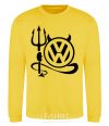 Sweatshirt Volkswagen devil yellow фото