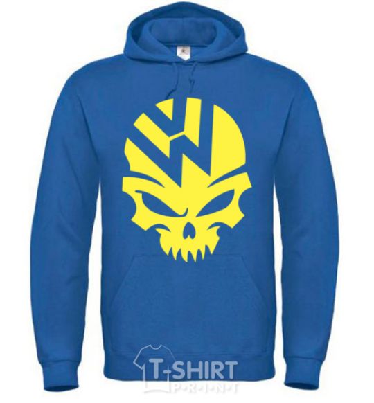 Men`s hoodie Volkswagen skull royal фото