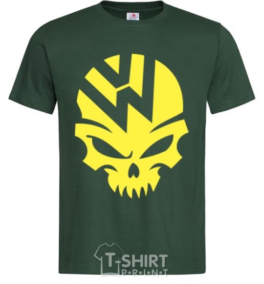 Men's T-Shirt Volkswagen skull bottle-green фото