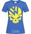 Women's T-shirt Volkswagen skull royal-blue фото