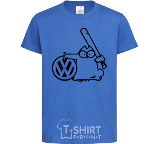 Детская футболка Danger Volkswagen Ярко-синий фото