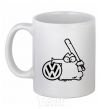 Ceramic mug Danger Volkswagen White фото